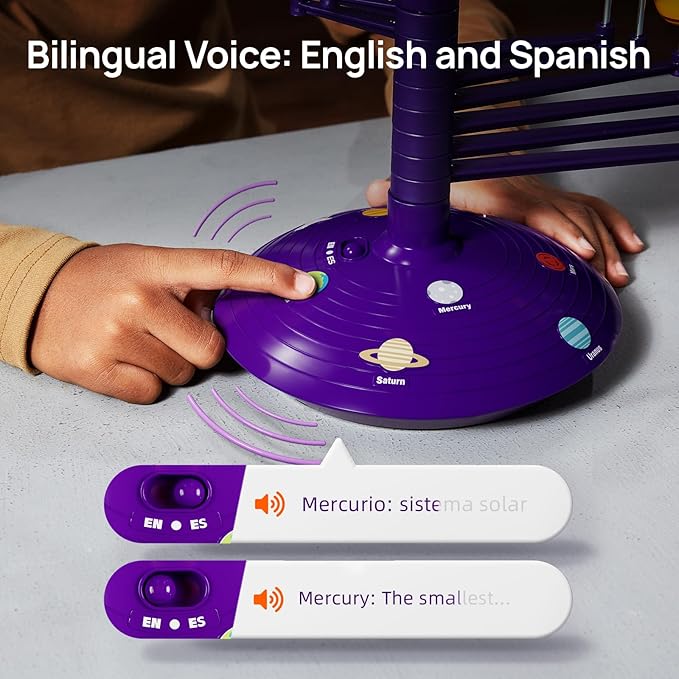 Science Can Solar System for Kids, Talking Astronomy Solar System Model Kit, Planetarium Projector with 8 Planets STEM Space Toys for 3 4 5+ Years Old Boys Girls