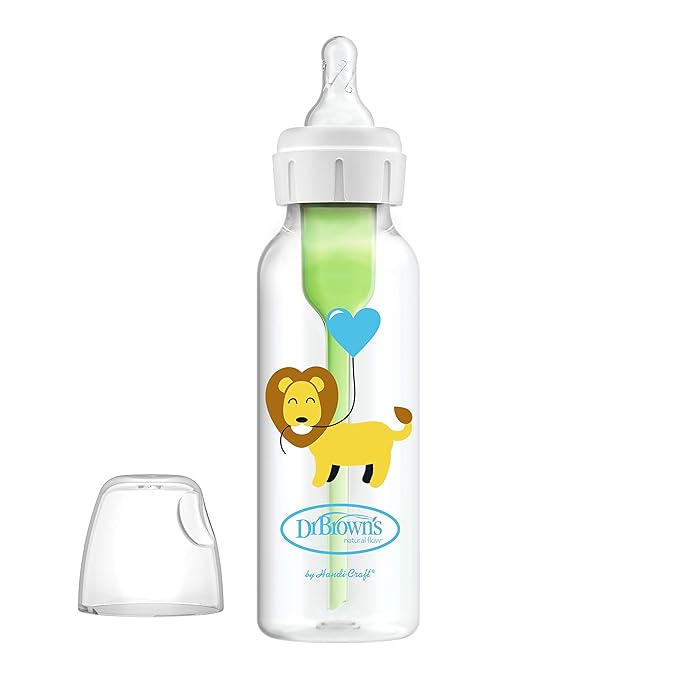 Dr. Brown’s Natural Flow® Anti-Colic Options+™ Narrow Baby Bottles 8 oz/250 mL, with Level 1 Slow Flow Nipple, 6 Pack, 0m+ Balloon Animals Gift Set