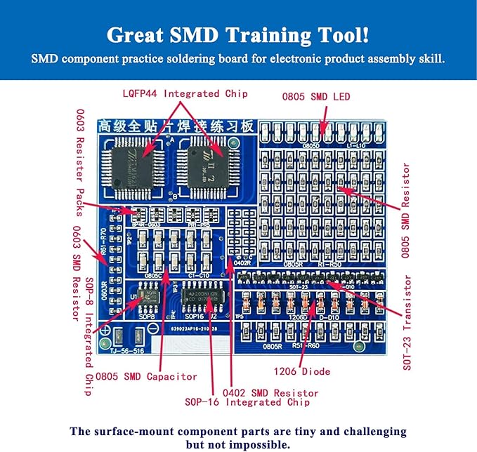 4PCS ISolderStore Electronic DIY Kits SMD Kit Soldering Practice Kit DIY Soldering Project for Teens Kids Adults Thanksgiving Xmas Gift