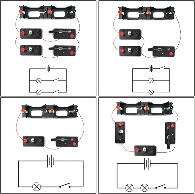 EUDAX School Labs Basic Electricity Discovery Circuit Kit for Introductory Electronics