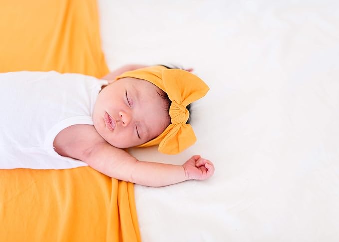 Copper Pearl Baby Swaddle Blanket - Premium Knit Baby Blanket, Large Soft Stretchy Receiving Blankets for Baby Boy and Girl, Swaddles for Newborn, Infant, and Toddler (Solar)