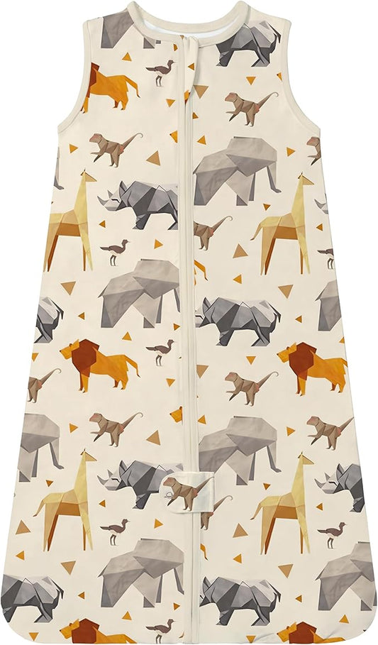 TotAha Light Sleep Sack, Stretchy, Soft, Cozy Wearable Blanket Sleep Bag with 2-Way Safe Zippers for 0-6-12-24 Months 0.5 TOG