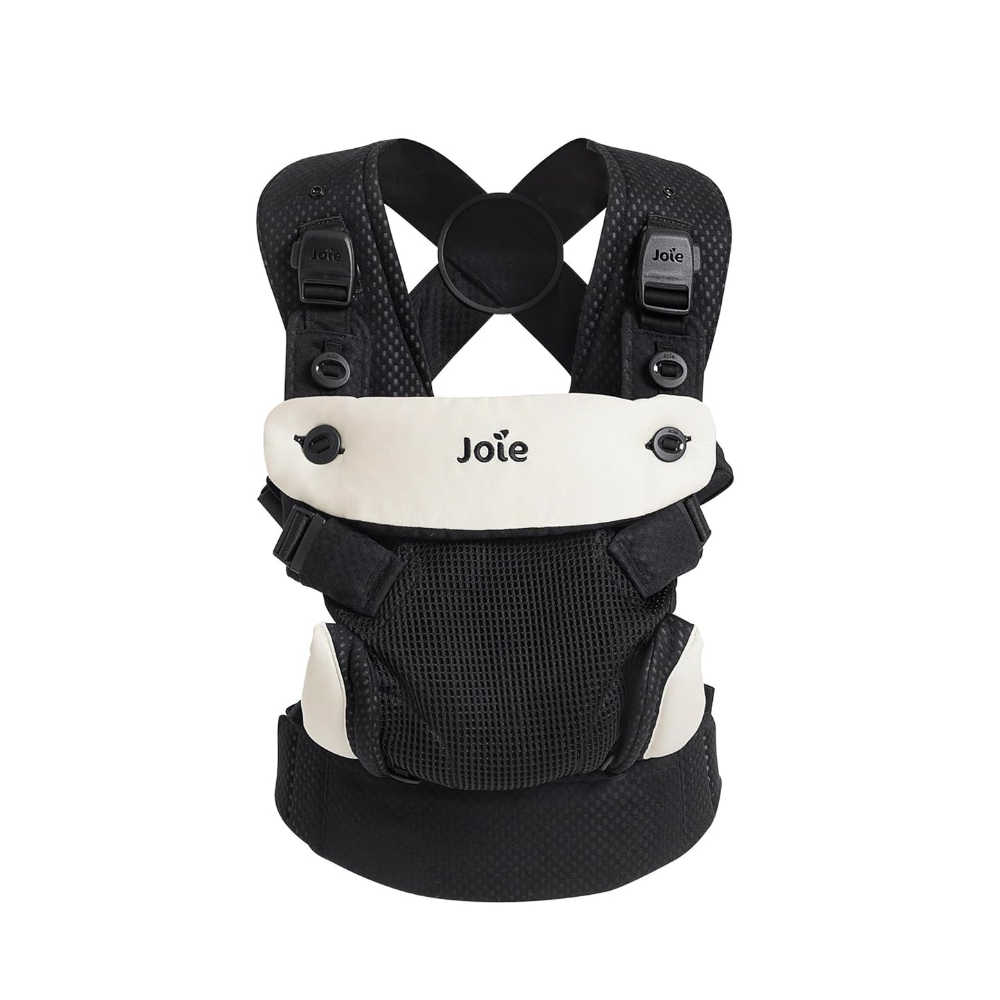 Joie Savvy Lite Air 3-in-1 Baby Carrier – Lightweight, Ergonomic Baby Carrier with 3 Carry Positions, Breathable Fabric, Padded Straps, and Lumbar Support (Jet)