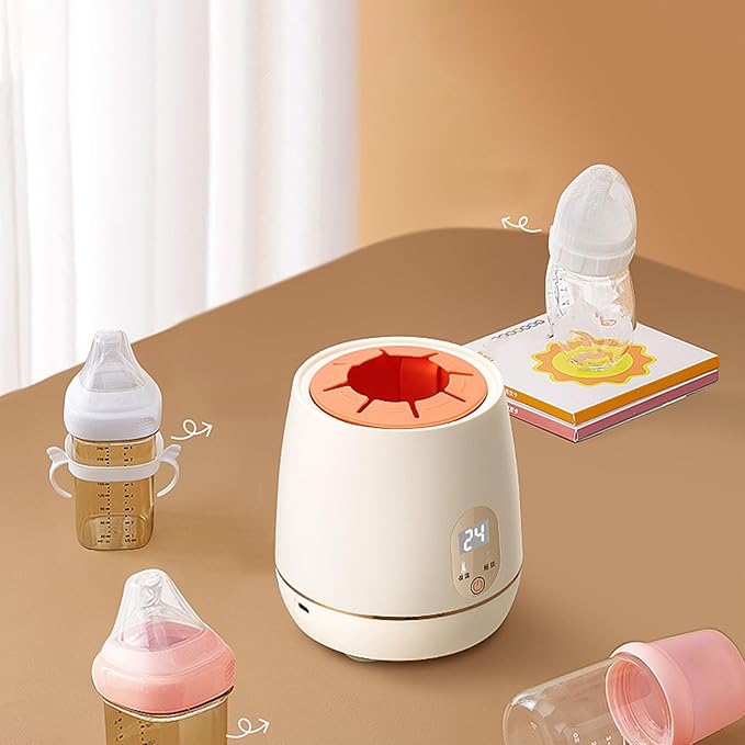 Bottle Warmer, Fast Bottle Warmer, Multifunctional Bottle Warmer, with Smart Temperature Control, Automatic Infant Bottle Shaker for All Bottles, Breastmilk or Formula