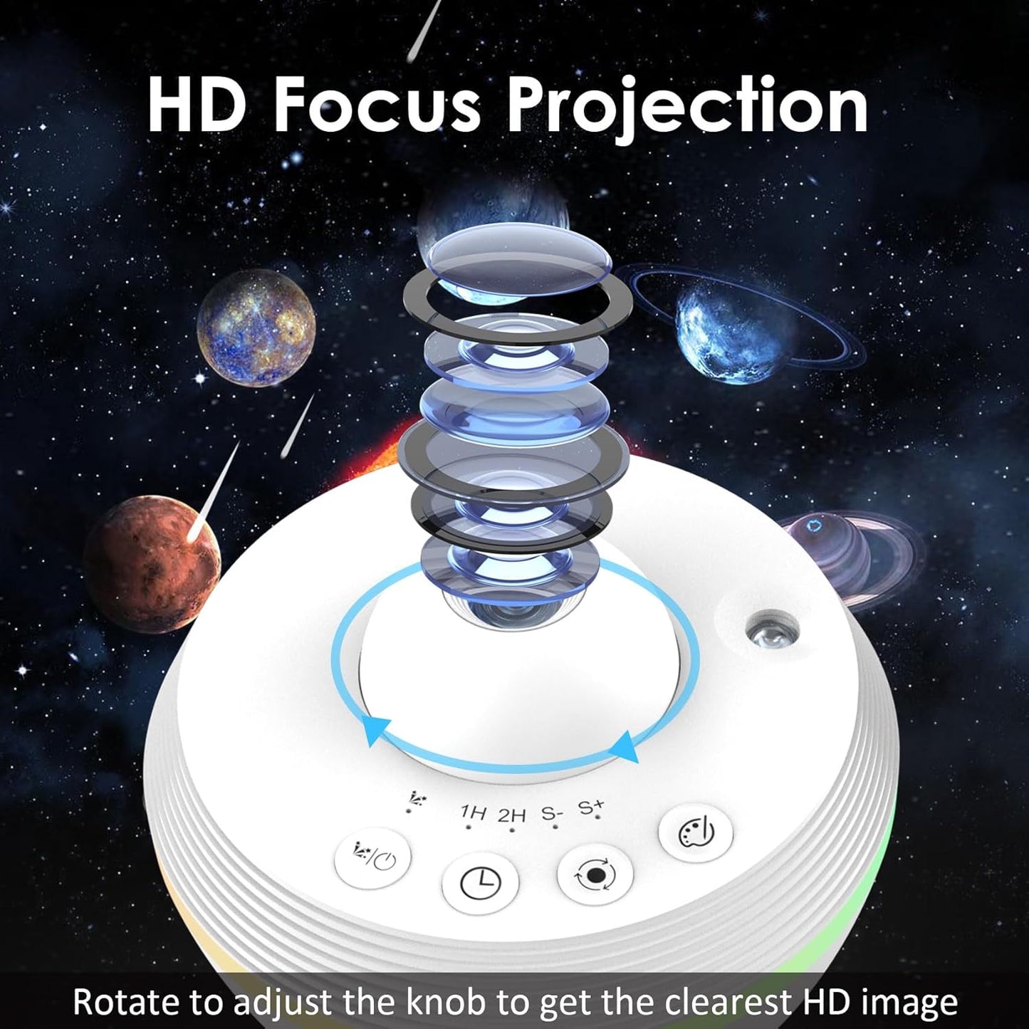 Galaxy Projector,13 in 1 HD Planetarium Star Projector for Bedroom,Star Projector Galaxy Light with Meteor Effects and Timer,LED Space Galaxy Lamp for Kids,Adults Bedroom Decoration,Ceiling,Gifts