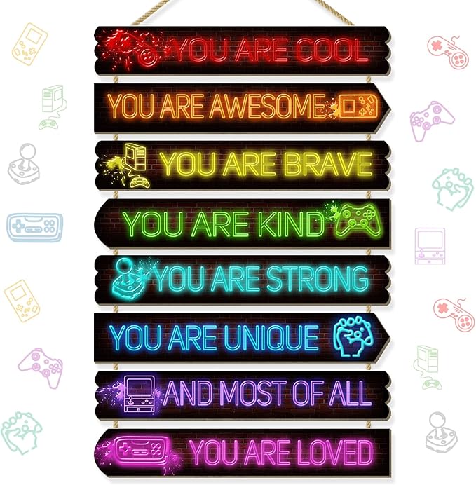 Room Decor for Boys Teens, Kids Room Decor, inspirational wall decoration, Kids Bedroom Decorations,Teen Bedroom Deco(Game)