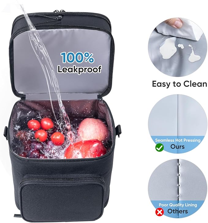 SFYBYHEART Breastmilk Storage Bag with Ice Pack for 6 Baby Bottles - Expandable Breast Pump Bag with Cooler for 6 Mam Bottles Up to 9 Ounce