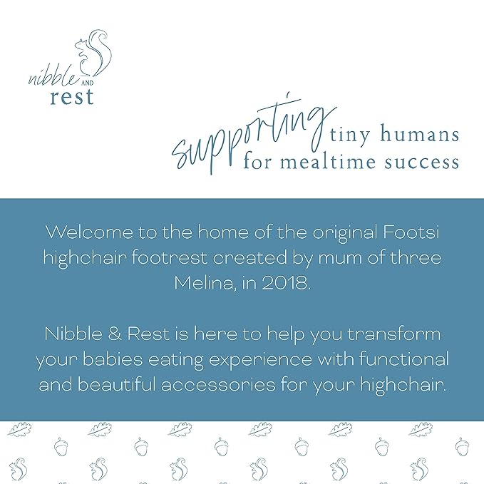 Nibble and Rest Highchair Decorative Leg Wraps, Bamboo Style, Highchair Accessories, Compatible with IKEA Antilop Highchair, Includes 4 Pre-Cut Adhesive Strips