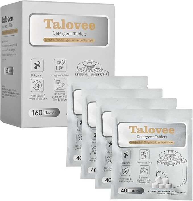 Official Washing Block for All Kinds of Baby Bottle Washers, 160 Detergent Tablets