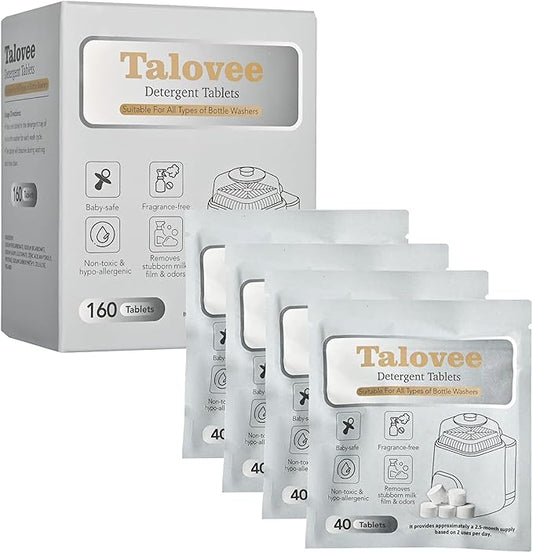 Official Washing Block for All Kinds of Baby Bottle Washers, 160 Detergent Tablets