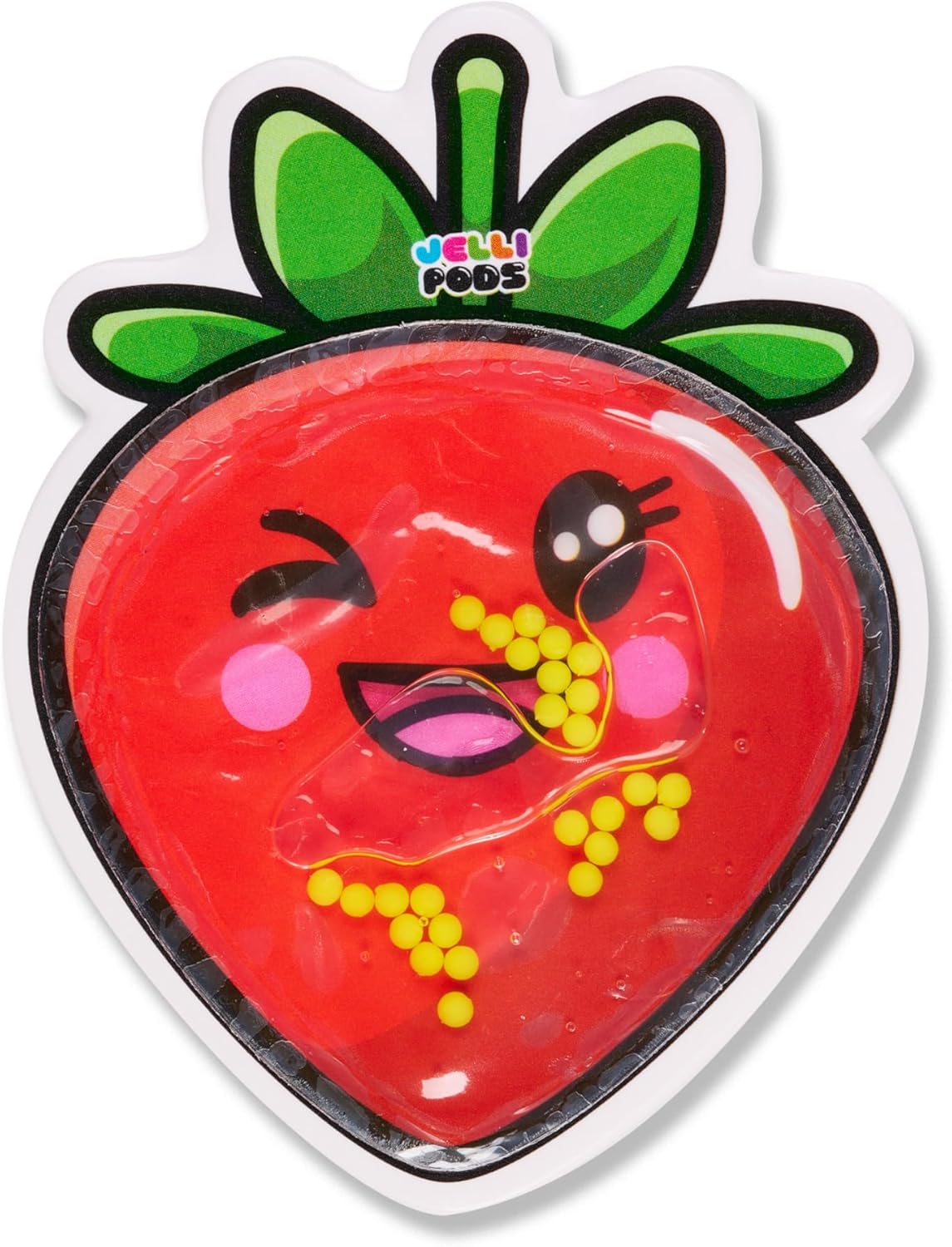 JelliPods - Yummy Fruits - Reusable Sticker Bundle - Sensory Toy - Touch and Feel - Classroom Must Have - Tactile Sensory Fidget Activity for Kids - Includes 3 Reusable Puffy Stickers