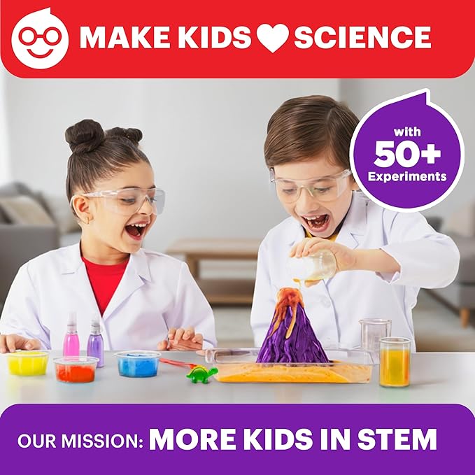 Doctor Jupiter My First Science Kit, Chemistry Set for Kids Ages 4-5-6-7-8 | Birthday Gift Ideas for 4+ Year Old Boys & Girls | Toy Stem Kit with 50+ Experiments | Learning & Educational Projects