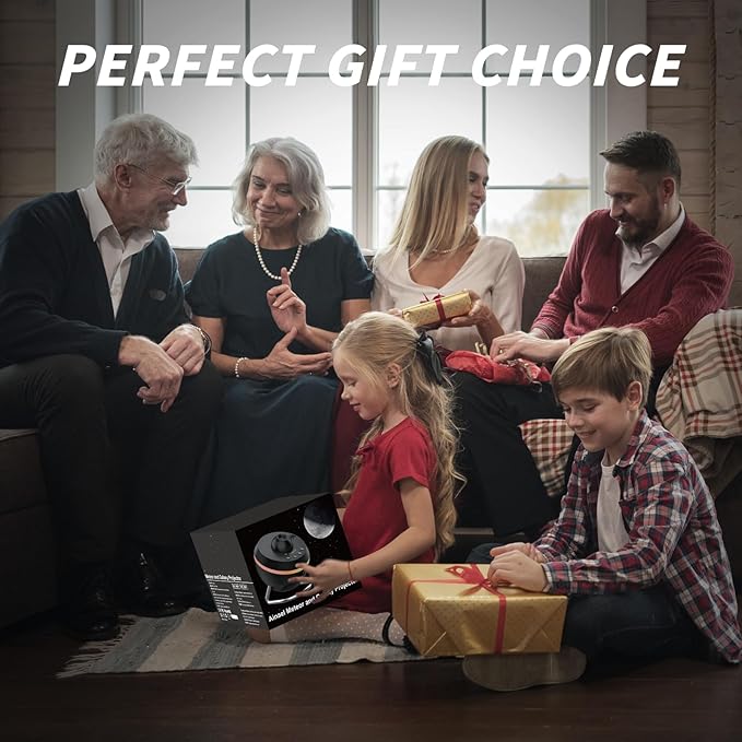 Galaxy Projector, Star Projector Home Planetarium Space Ceiling Starry Sky Night Light with Light Strip, Meteor and Galaxy Projector & 2 Filme Set for Kid Adult Gift