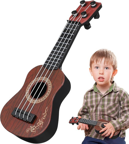 Kids Ukulele Toys 4 Strings Toddler Ukulele Kids Guitar Musical Instrument Early Education Toys for Toddler Beginners