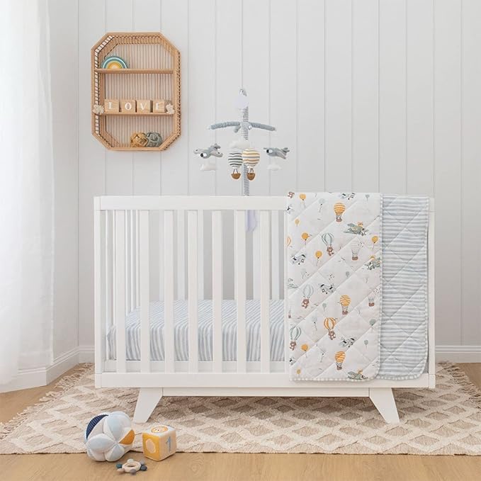 Living Textiles - Baby Music Mobile, Crib Toy, Up up and Away