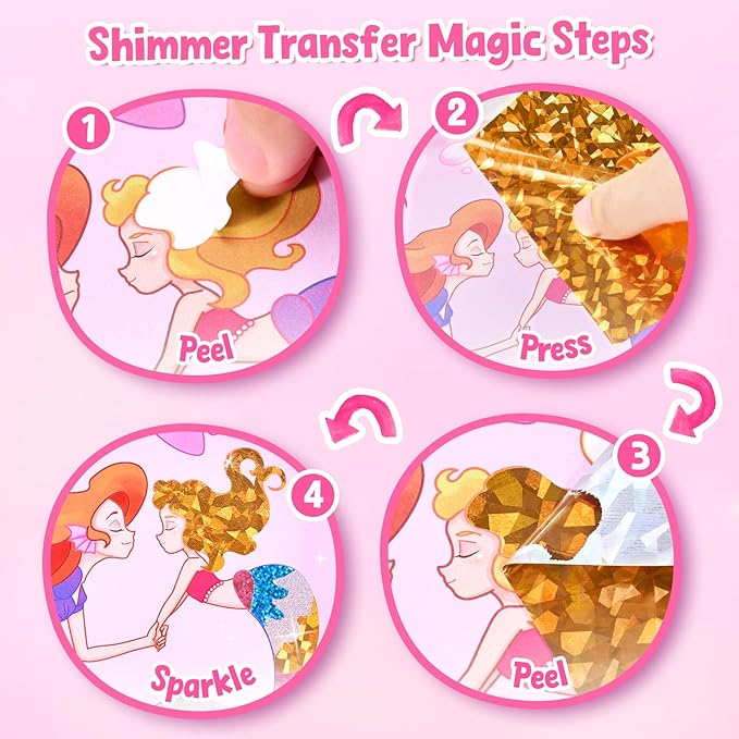 JoyCat Paint with Water Coloring Books, Art & Craft Activity, No Mess Art for Kids Ages 4-8, Craft Kits & Supplies, DIY Creative Activity, Presents for Girls & Boys (Underwater World)