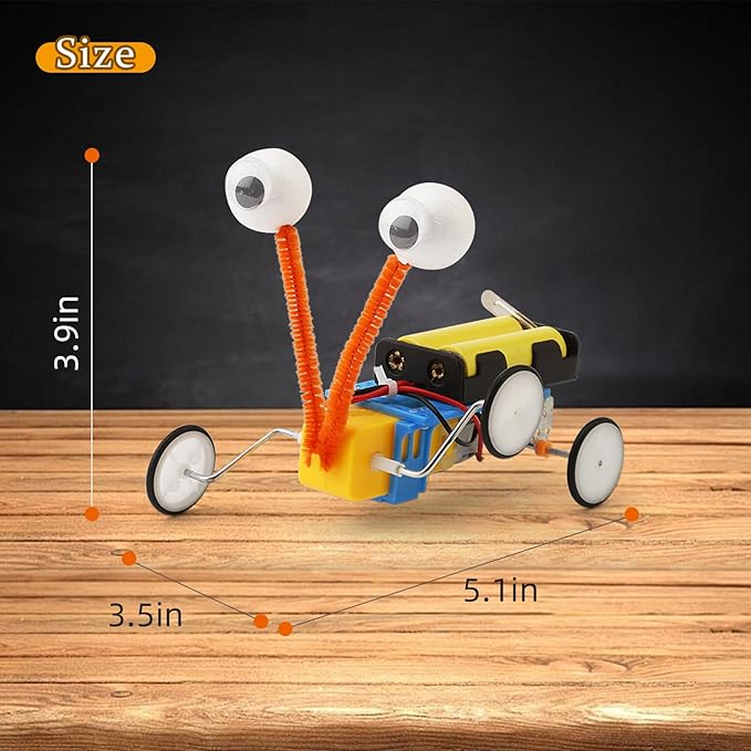 4 Set Bulk Robot Kits for Kids 6-8 8-12, STEM Crafts Robotics Science Projects STEM Toys for Boys Girls, Electronics Building Craft Kit Classroom Activities 1st 2nd 3rd Grade 6 7 8 9 10 11 12 Year Old