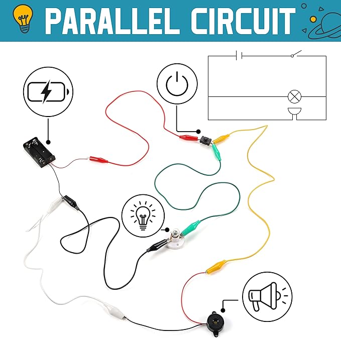 Sntieecr Electric Circuit Motor Kit with Solar Panel, Solar Motor Kit for Kids Science Experiment Educational Montessori Learning Kits, DIY STEM Science Project for Boys and Girls