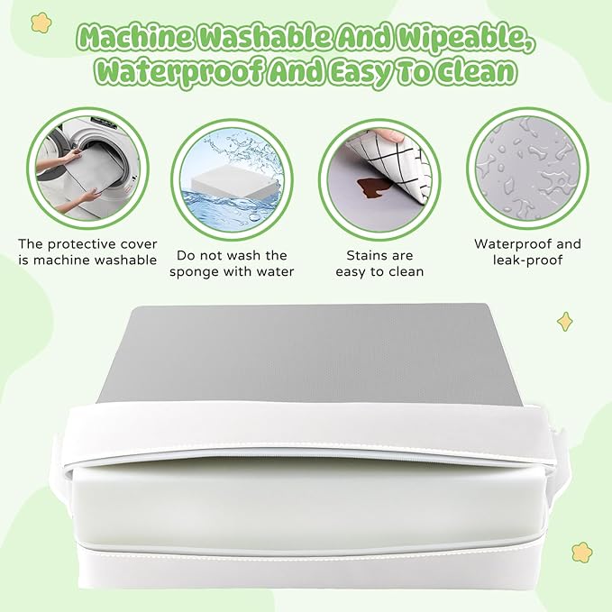 Booster Seat for Kitchen Chair, Toddler Booster Seat for Dining Table with Backrest and Safety Buckles, Portable Non-Slip Bottom Toddler Booster seat for Table