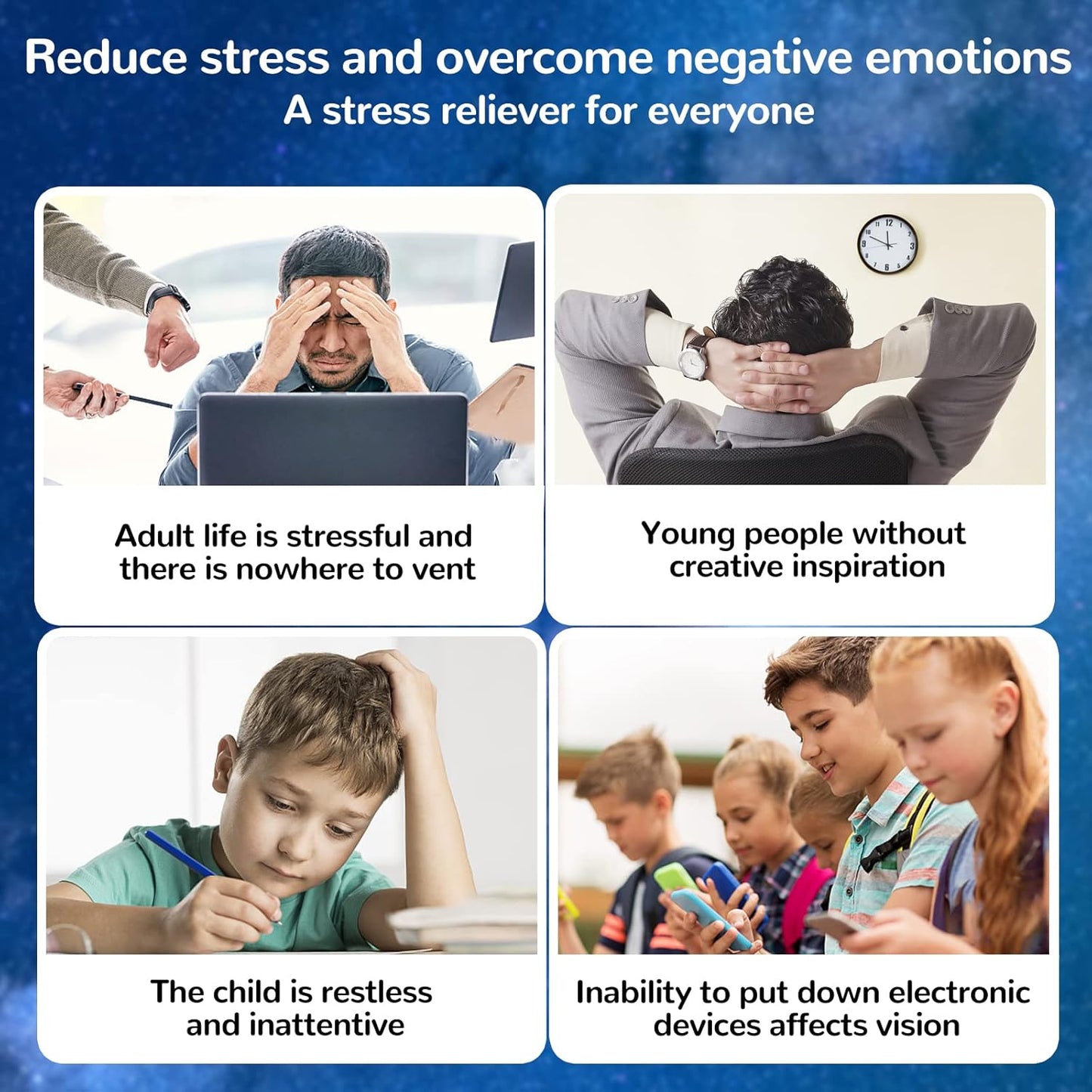 Fidget Infinity Cool Cube Toys: Hand Held Magic Cube Cool Stuff Gadgets Things Unique Birthday Gifts Boys Girls Kids Adults Anxiety Stress Relief Sensory Toy Finger Christmas Stocking Stuff Gift Toys