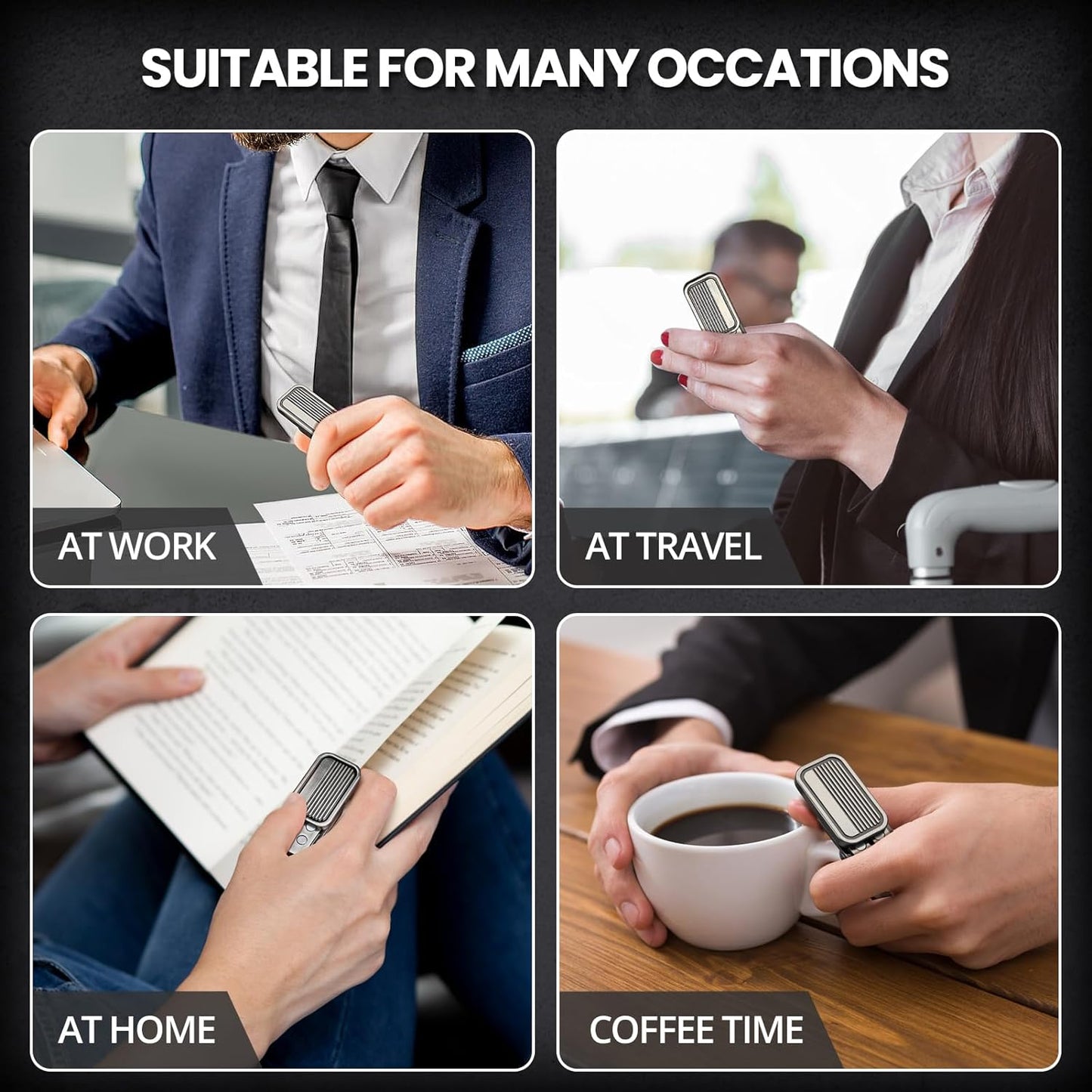 EDC Metal Fidget Slider Toys- Stress Relief EDC Fidget Slider Casual Metal Adult's Hand Toys Office Desk Toys Gifts Stress Toys for Adults