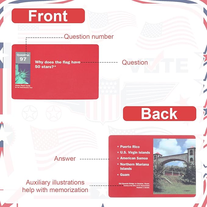 US Citizenship Test Study Guide 2025,US Citizenship Flash Cards 2025 for The United States Citizen Exam,100 Uscis Questions Answers Flashcards,Tarjetas para La Ciudadania De Las 100 Preguntas