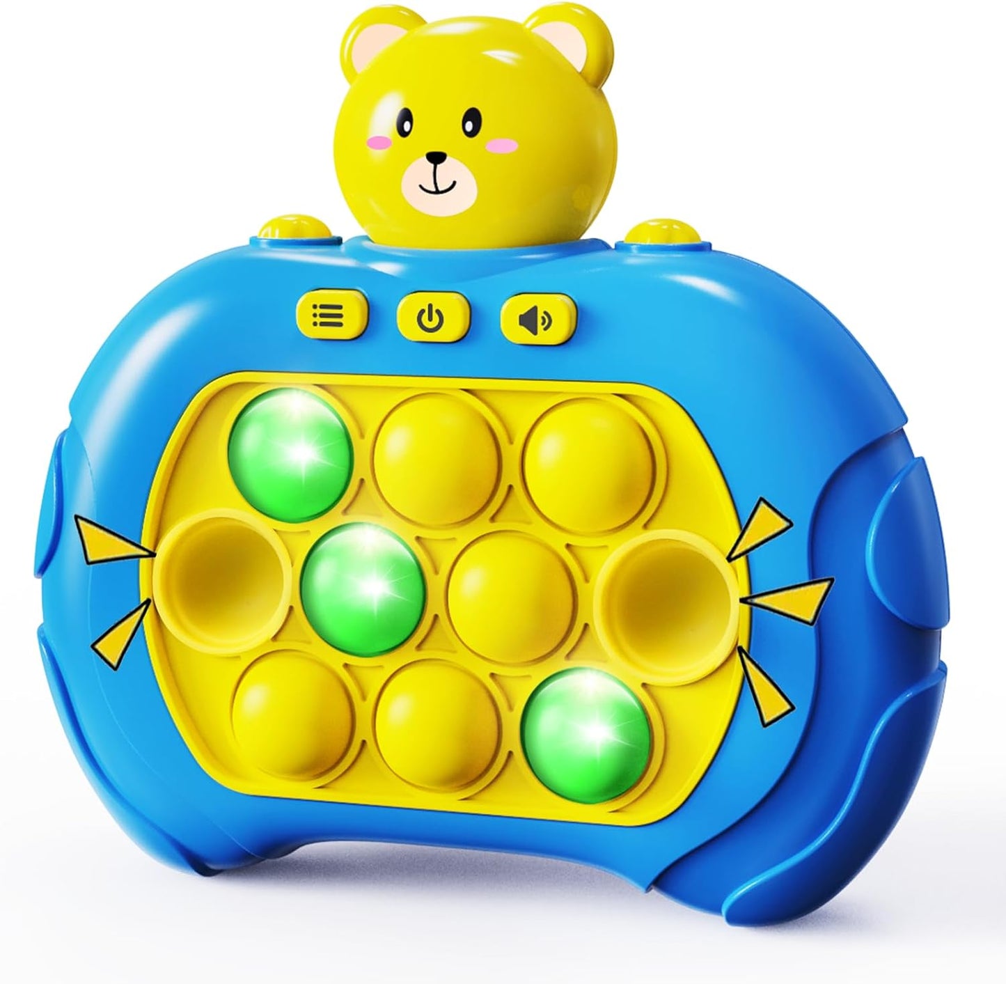 Pop It Game Light Up Fidget Toys , Handheld Games for Kids, Quick Push Bubbles Game Console, Autism Sensory Toys Birthday Gifts for Old Boys Girls Kids Teens