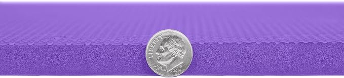 FlooringInc's 1/2" Soft Non-Toxic Baby Play Mat, Toddler Playmat, Colorful Puzzle PlayMat, Floor Mats for Kids & Babies, EVA Foam Interlocking Tiles for Nursery & Playroom | Purple, 15 Tiles, 60 Sq/Ft