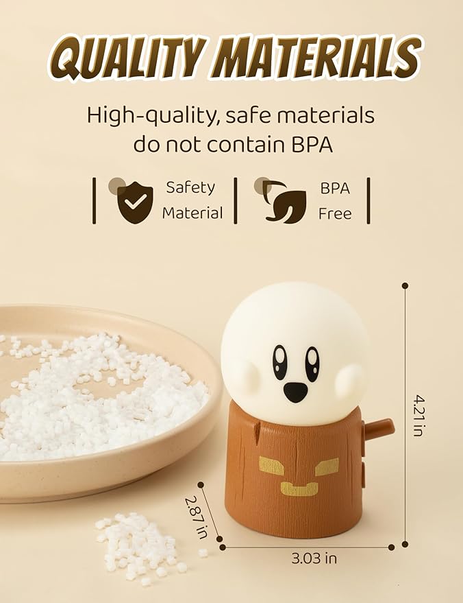 Cute Ghost Night Light, Two Modes Warm Yellow Light and Candlelight, Night Light for Kids,Cute Decoration,Kids Lamp,Living Room, Bedroom, Camping, Gifts for Children Christmas, Halloween