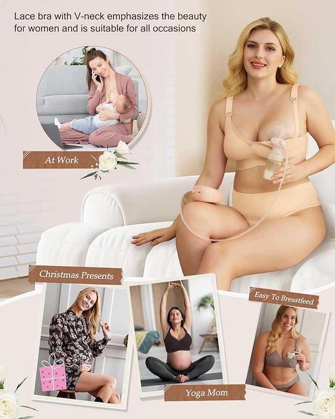 As Fairy Nursing Bras for Breastfeeding Mesh Lace Seamless Maternity Bra Pregnancy Sleep Wireless Bralette