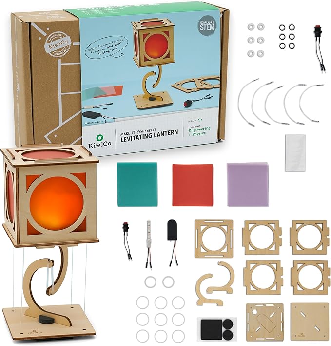 KiwiCo Levitating Lantern - Physics and Tensegrity Science Kit for Kids 9+