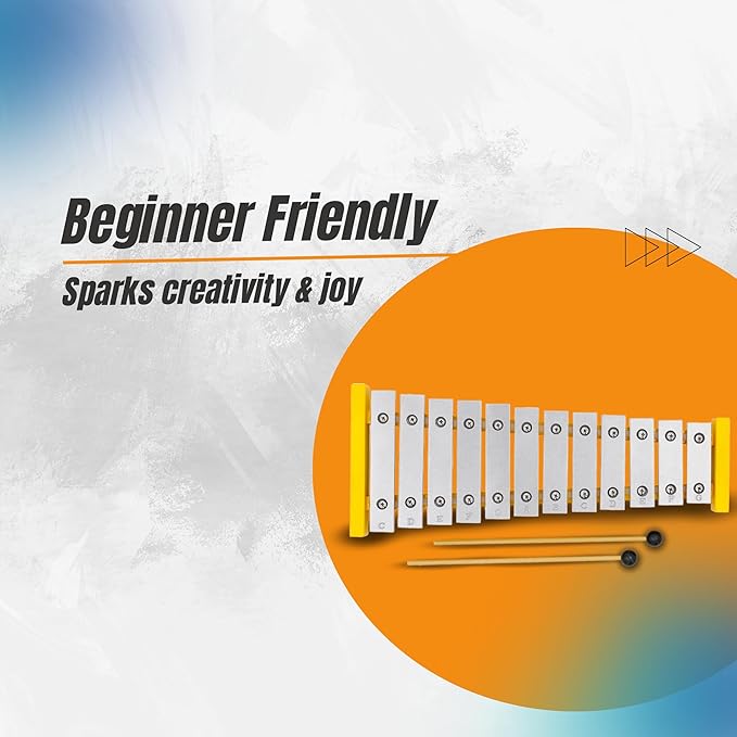 12-Note Tuned Xylophone for Toddlers & Kids – Professional Glockenspiel Musical Toy with Mallets, Guidebook & Video Tutorials – Montessori Music Instrument for Ages 3+, Gift-Ready Box