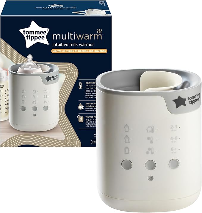 Tommee Tippee Baby Bottle and Food Warmer, Warms Breast Milk, Formula, Jars and Pouches to Body Temperature in Minutes, Automatic Timer, Touch Settings, White