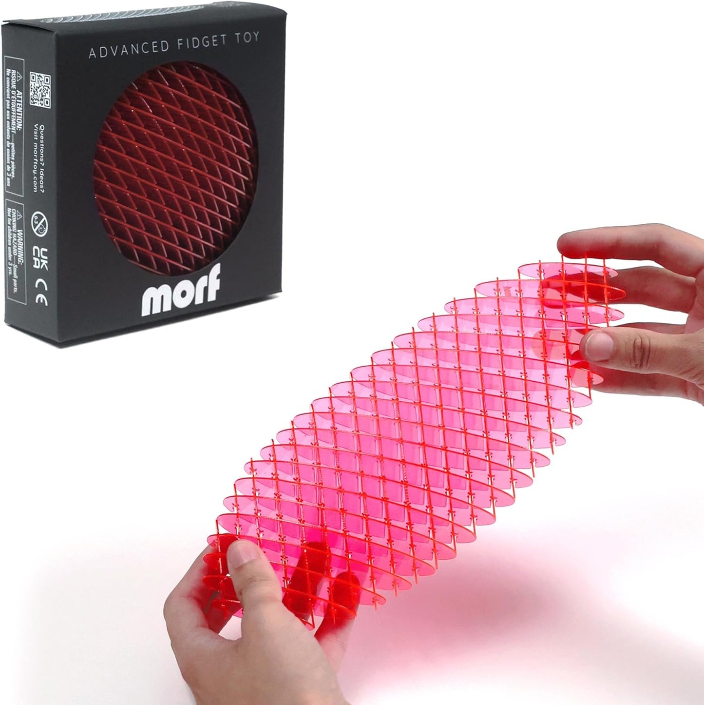 Morf Fidget Worm Toy - Desk Fidgets for Adults - Cool Satisfying Worm Fidget Sensory Toys - Fun and Interactive Morf Fidget Toy for Kids - USA Patent Pending Morf Figgy Toys - Big - 20 x 20