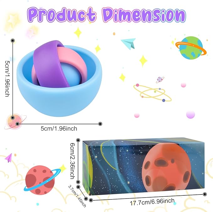 Fidget Toys Adults, Sensory Toys for Kids, Gift for Boys Girls Teens Halloween New Year Party Favors, ADHD Autism Stress Relief Finger Toy