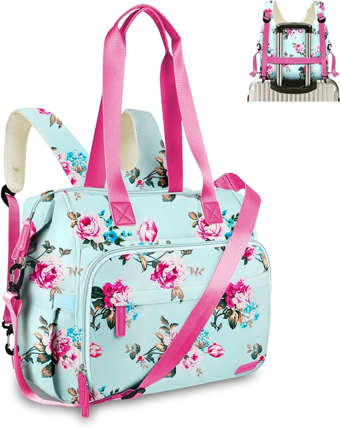 Diaper Bag Backpack, Mommy Travel Diaper Bag Tote with Shoulder Strap, Hospital Bag, Weekender Baby Bag for Mom