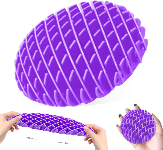Fidget Worm Toy,Worm Big Fidget Toys Adults and Kids, Funny Stretchy Sensory Stress Toys, Fidget Sensory Squeeze Toys, Relieves Stress and Anxiety Finger Toys for Kids with Autism ADHD- Purple