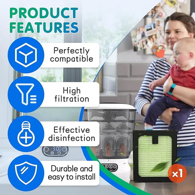 HEPA Filter Replacement for Baby Brezza Bottle Dryer Advanced