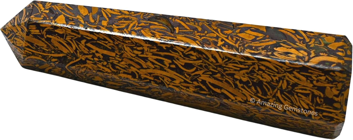 Amazing Gemstone Mariyam Jasper/Calligraphy Jasper Crystal Towers ~ Natural Healing Crystal Point Obelisk for Reiki Healing and Crystal Grid (3- Inch)