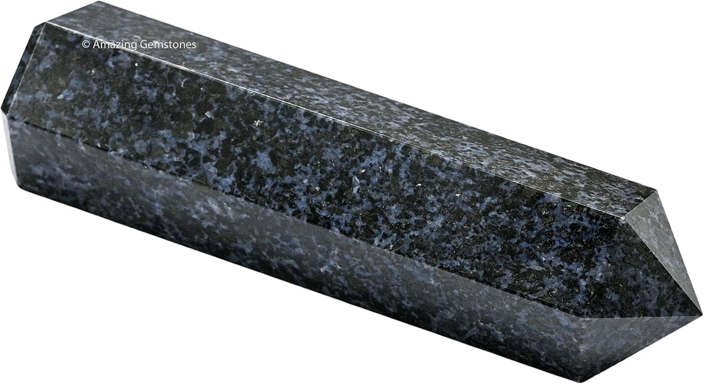 Amazing Gemstone Large Indigo Gabbro Crystal Towers ~ Natural Healing Crystal Point Obelisk for Reiki Healing and Crystal Grid (5.5 to 6 INCH)