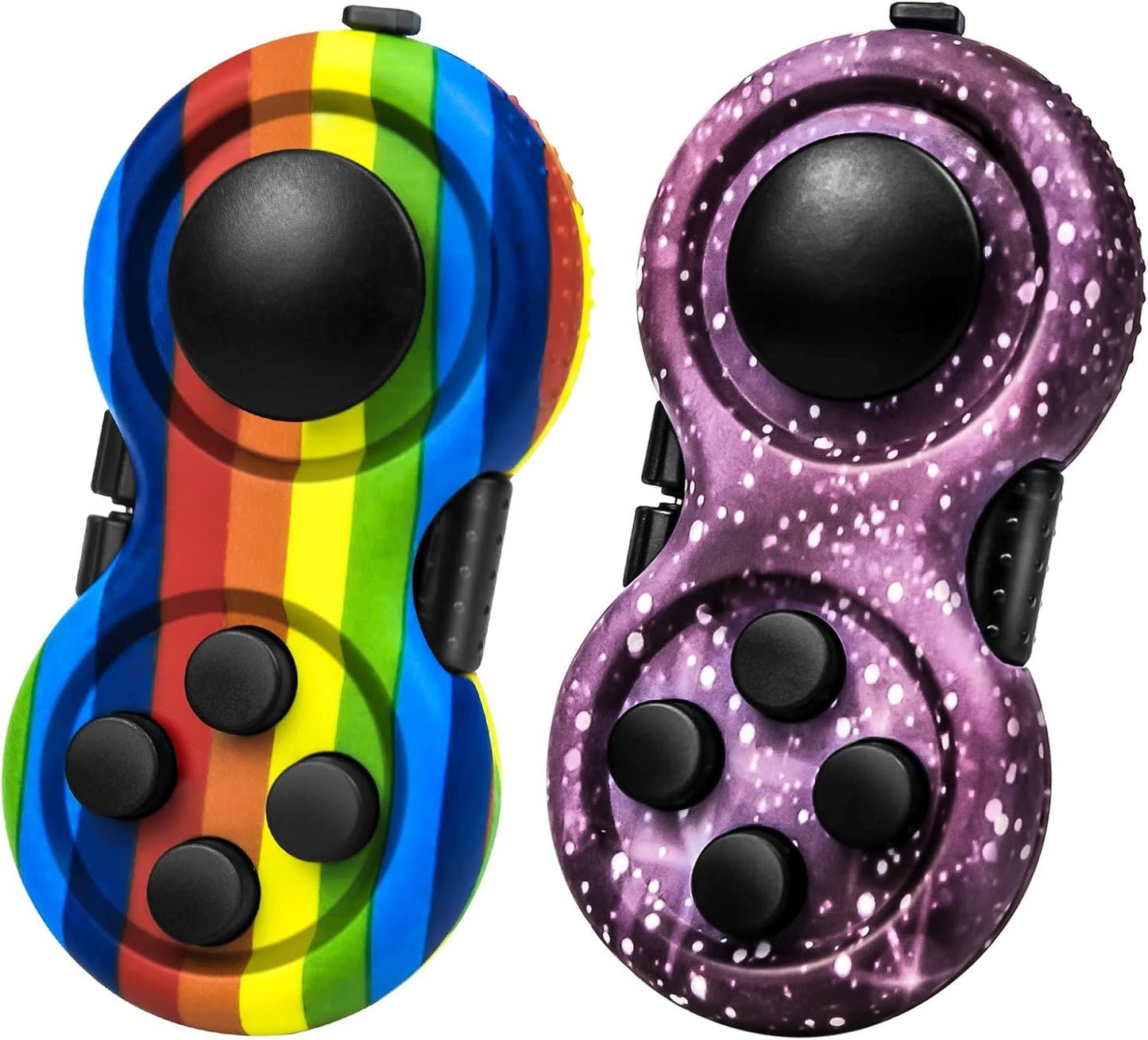 WTYCD Original Fidget Toy Game, Rubberized Classical Controller Fidget Concentration Toy with 8-Fidget Functions and Lanyard - Excellent for Relieving Stress and Anxiety