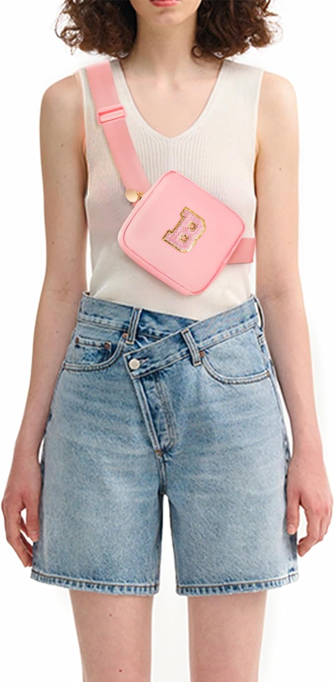 Birthday Gifts for 2 3 4 5 6 7 8 9 10 11 Year Old Girls - Mini Fanny Pack Cute Crossbody Bag Belt Bag Trendy Stuff,Graduation Gifts for Girls Teens Kids Daughter Sister Her - Peach,B