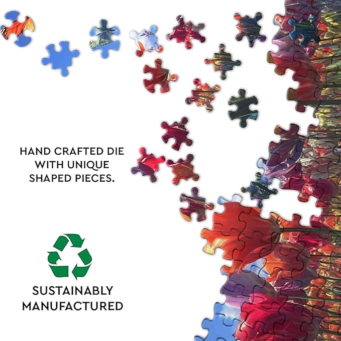 Jigsaw Puzzle 1000 Piece Adult Wooden Jigsaw Puzzle, Beautiful Garden Landscape, Active Minds Puzzle, Educational Gift, Family Fun Activities