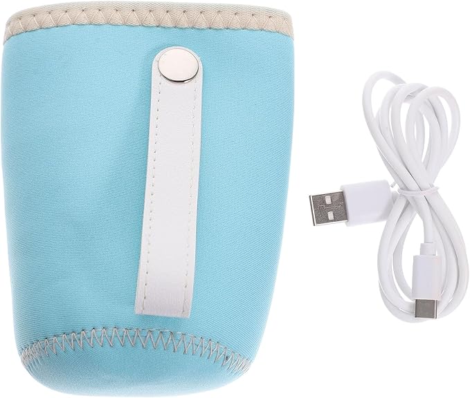 Amosfun Portable USB Bottle Warmer for Home and Travel - Portable Feeding Bottle Heater Water Warmer Outdoor Milk Bottle Warmer