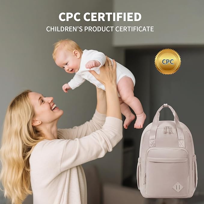 CEI-CEI Diaper Bag Backpack Large Baby Diaper Bag Water-resistant Travel Diaper Backpack for Boys Girls Newborn with Insulated Pockets, Changing Pad, Stroller Straps