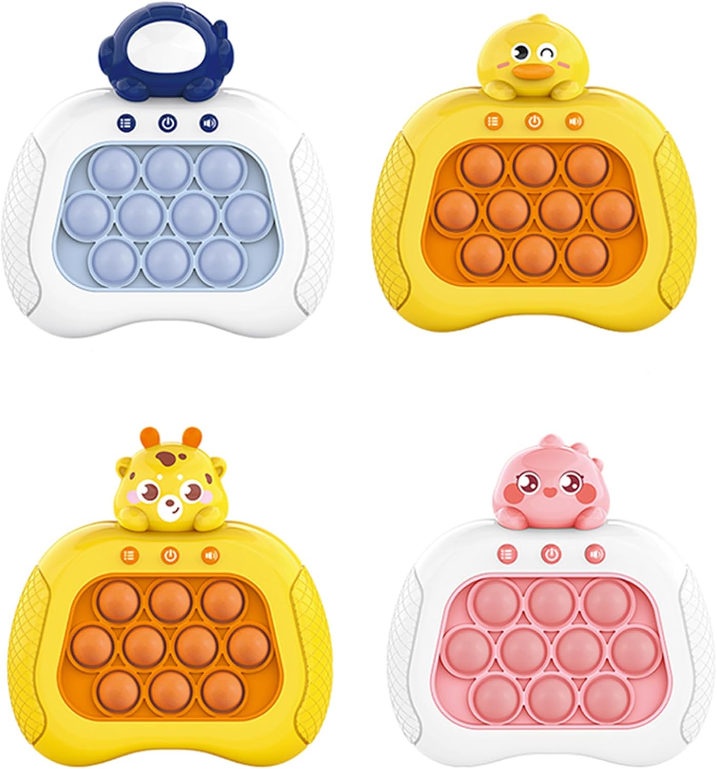 Upgrade Quick Push Toy with Lights, Fast Push Bubble Game Fidget Sensory Toys, Pocket Game for Kids Children's Decompression Breakthrough Puzzle Game Machine