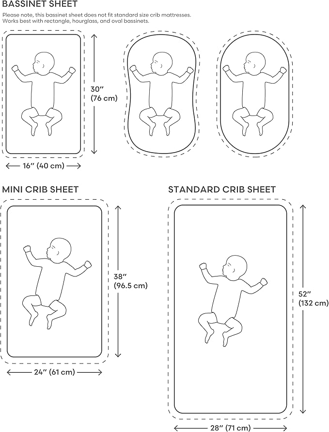 mushie Extra Soft Bassinet Muslin Crib Sheet | 30" x 16" (Fall Yellow)