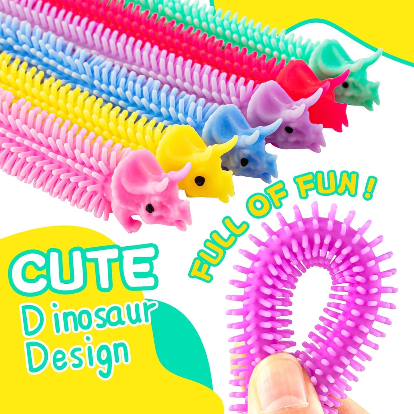 21Pcs Stretchy String Fidget Toys, Stretchy Fidget Toy Colorful Stretchy Strings Bulk, for Halloween Christmas Children's Party Favors Gifts