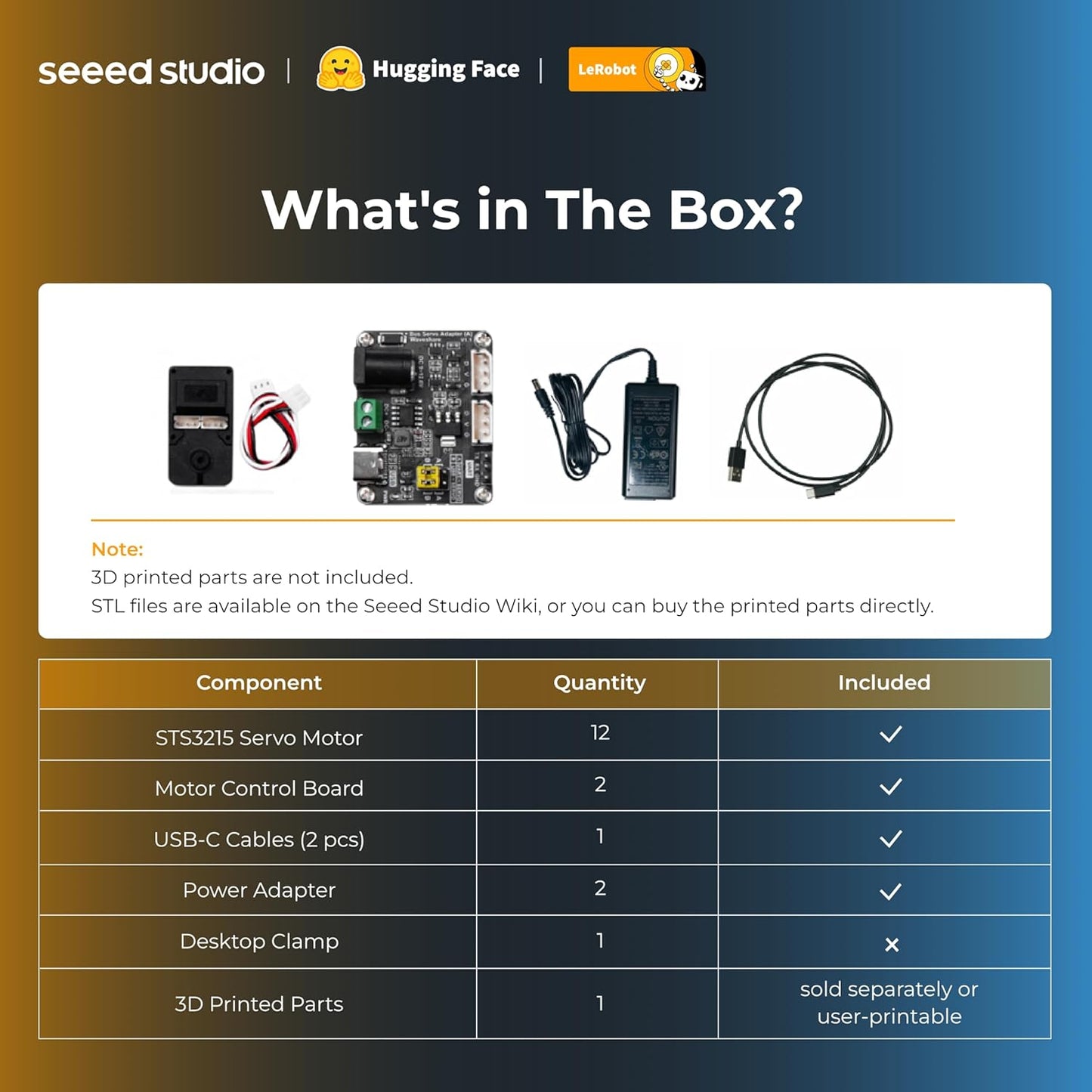 AI Robotic Arm Kit with Servo Motors – LeRobot SO-ARM101 Pro Low-Cost (Without 3D Printed Parts) | 6-DOF, Open-Source, Compatible with NVIDIA Jetson