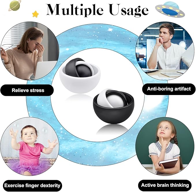 Fidget Toy Adults, Fidget Spinner for Kids, Gift Ideas for Boys Girls Teens Classroom, ADHD Autism Stress Relief Quiet Finger Toys